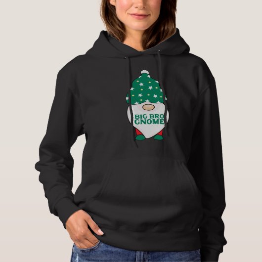 Big Bro Gnome Brother Gnomes die met Kerstmis over Hoodie (Voorkant)
