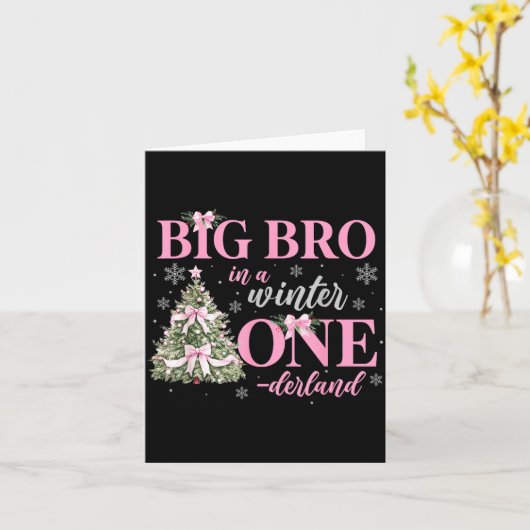 Big Bro In A Winter Onederland Birthday Girl Chris Kaart (Gele Bloem)