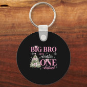 Big Bro In A Winter Onederland Birthday Girl Chris Sleutelhanger (Voorkant)