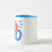 BIG BRO in rood en blauw Mok (Midden)