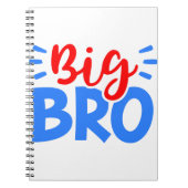BIG BRO in rood en blauw Notitieboek (Voorkant)