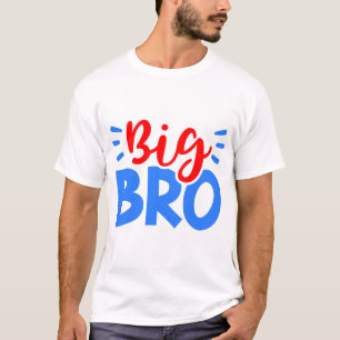 BIG BRO in rood en blauw T-shirt