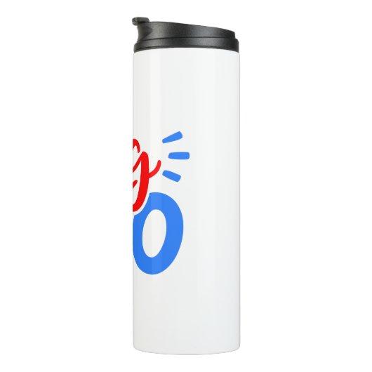 BIG BRO in rood en blauw Thermosbeker (Geroteerd rechts)