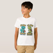 Big Bro & Lil Bro Saurus Back to School T-Shirt (Voorkant volledig)