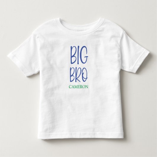 Big Bro Naam broer/zus Kinder Shirts (Voorkant)