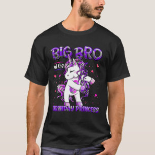 Big Bro of Birthday Princess Flossunicorn Big T-shirt