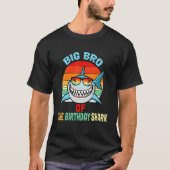 Big Bro Of The Shark Birthday Cute Brother Matchin T-shirt (Voorkant)