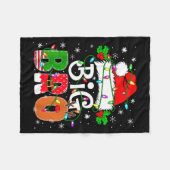 Big Bro Santa New Sibling Brother Announcement Xma Fleece Deken (Voorkant (Horizontaal))