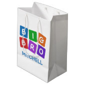 Big Bro, speciale cadeautassen Medium Cadeauzakje (Achterkant Gekanteld)