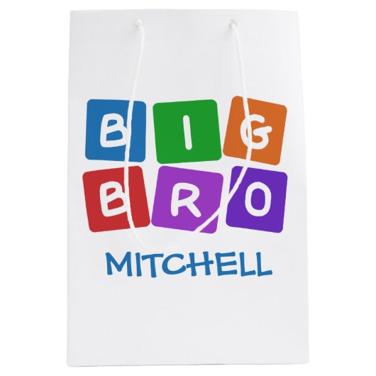 Big Bro, speciale cadeautassen Medium Cadeauzakje (Voorkant)