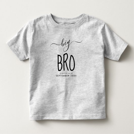 Big Bro | Speciale uitgave bij nieuwe baby Kinder Shirts (Voorkant)