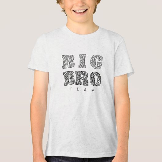 Big bro team  Tri-Blend shirt (Voorkant)