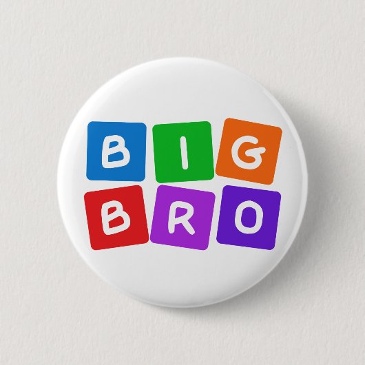 Big Bro-toets Ronde Button 5,7 Cm (Voorkant)