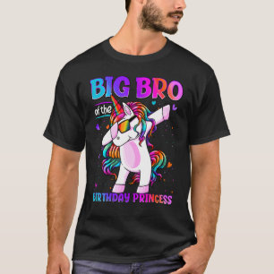 Big Bro van de Birthday prinses Dabbing Unicorn B T-shirt