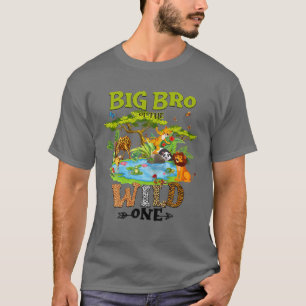 Big Bro van de wilde dierentuin Birthday Woodland T-shirt