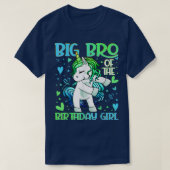 Big Bro van het meisje van Birthday Flossing Unico T-shirt (Design voorkant)