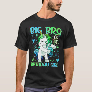 Big Bro van het meisje van de geboorte, die het on T-shirt