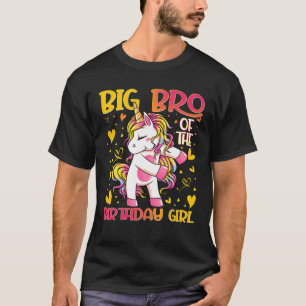 Big Bro van het meisje van de geboorte, die het on T-shirt