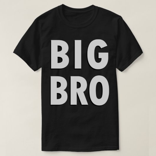 BIG BRO Zwart-wit Big Brother T-shirt (Design voorkant)