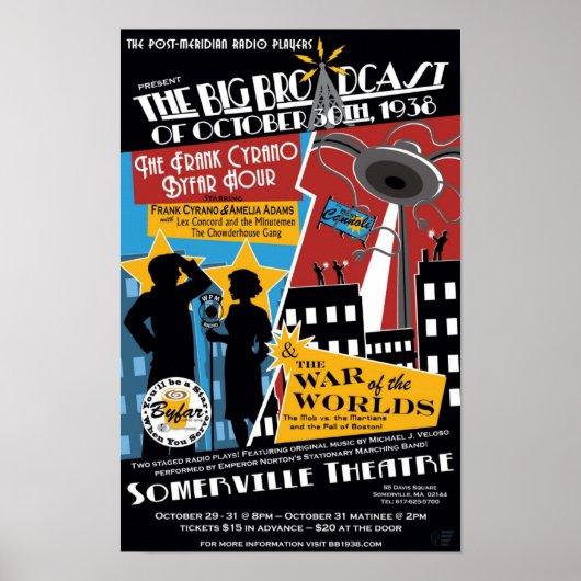 "Big Broadcast van 30 oktober 1938" Poster (Voorkant)
