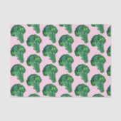 Big Broccoli Waterverf Gift Tissuepapier (Voorkant)