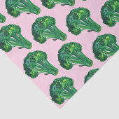 Big Broccoli Waterverf Gift Tissuepapier (Detail)