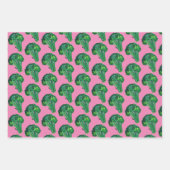 Big Broccoli Waterverf Patroon Kleurrijke Gift Inpakpapier Vel (Voorkant 2)
