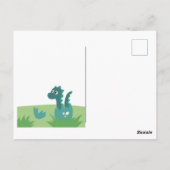 Big broer dinosaur animal, dinosibling briefkaart (Achterkant)