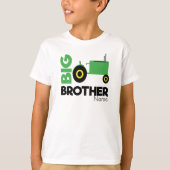 Big broer matching tractor sibling t-shirt (Voorkant)