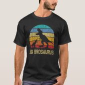 Big BroSaurus T Rex Dinosaur Big Brother Saurus Fa T-shirt (Voorkant)