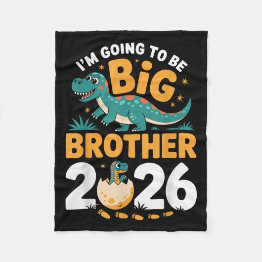 Big Brother 2026 - Dino Zwangerschap Fleece Deken (Voorkant)
