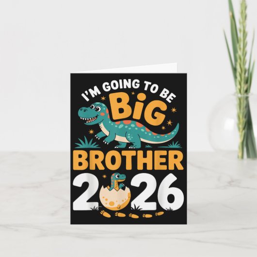 Big Brother 2026 - Dino Zwangerschap Kaart (Voorkant)