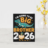 Big Brother 2026 - Dino Zwangerschap Kaart (Gele Bloem)