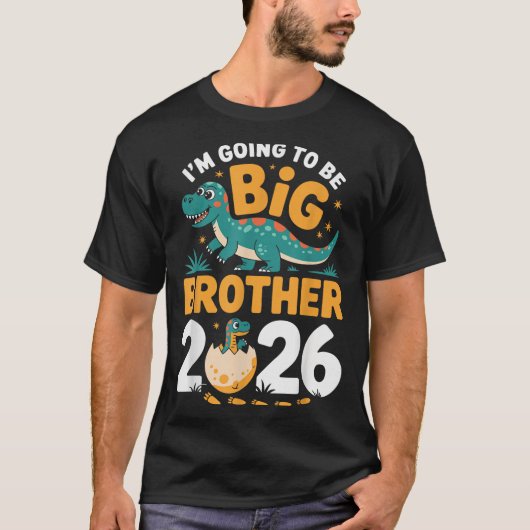 Big Brother 2026 - Dino Zwangerschap T-shirt (Voorkant)