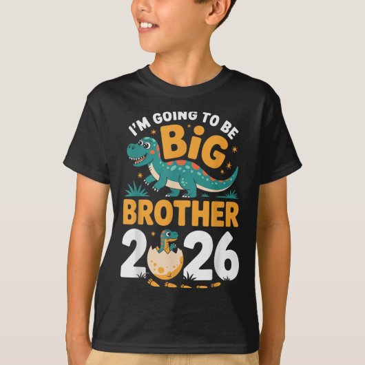 Big Brother 2026 - Dino Zwangerschap T-shirt (Voorkant)