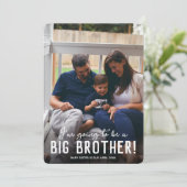 Big Brother Aangepast Foto Verwant Zwangerschap Aankondiging (Staand voorkant)