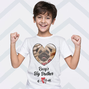 Big Brother aangepaste hondenfoto T-Shirt