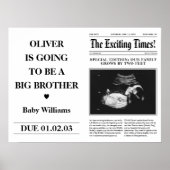 Big Brother Aankondiging Krant Vouw Poster (Voorkant)