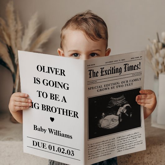 Big Brother Aankondiging Krant Vouw Poster