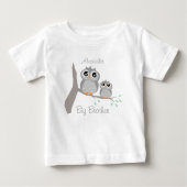 Big brother adjustable name with cute owls (Voorkant)