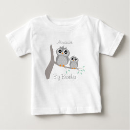 Big brother adjustable name with cute owls