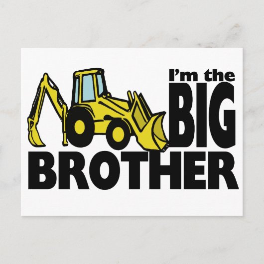 Big Brother Backhoe Briefkaart (Voorkant)