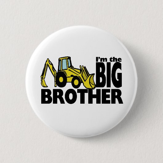 Big Brother Backhoe Ronde Button 5,7 Cm (Voorkant)