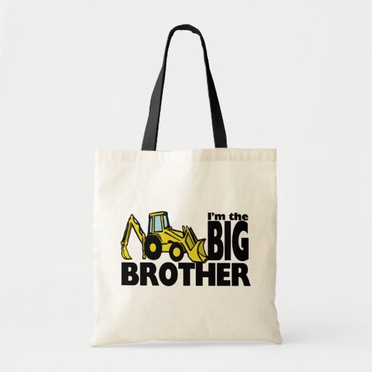 Big Brother Backhoe Tote Bag (Voorkant)