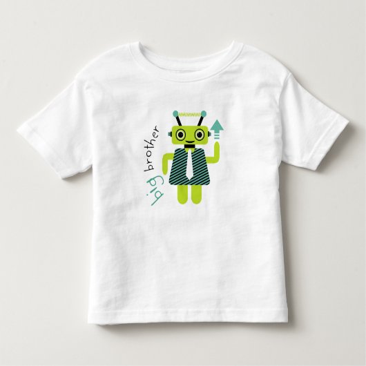 Big Brother Beep De Robot Kinder Shirts (Voorkant)