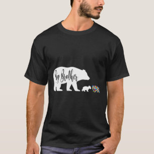 Big Brother Beer Autisme Awareness Support Family  T-shirt
