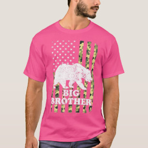 Big Brother Beer Camping Hiking Camouflage Verenig T-shirt