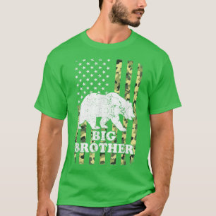 Big Brother Beer Camping Hiking Camouflage Verenig T-shirt