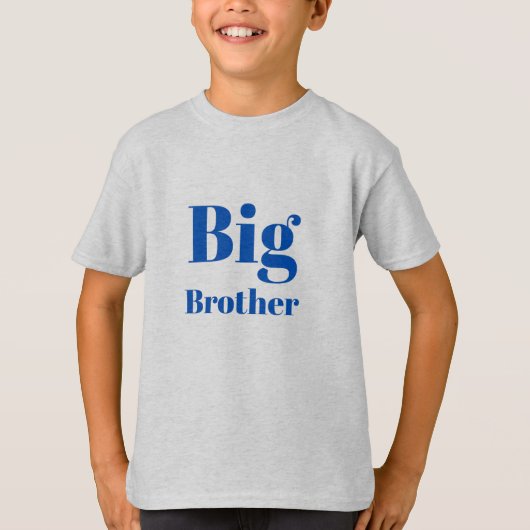 Big Brother Blauwe letters Jongens T-shirts (Voorkant)
