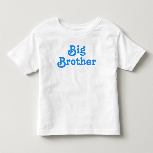 Big Brother Blauwe Typografie Kinder Shirts (Voorkant)